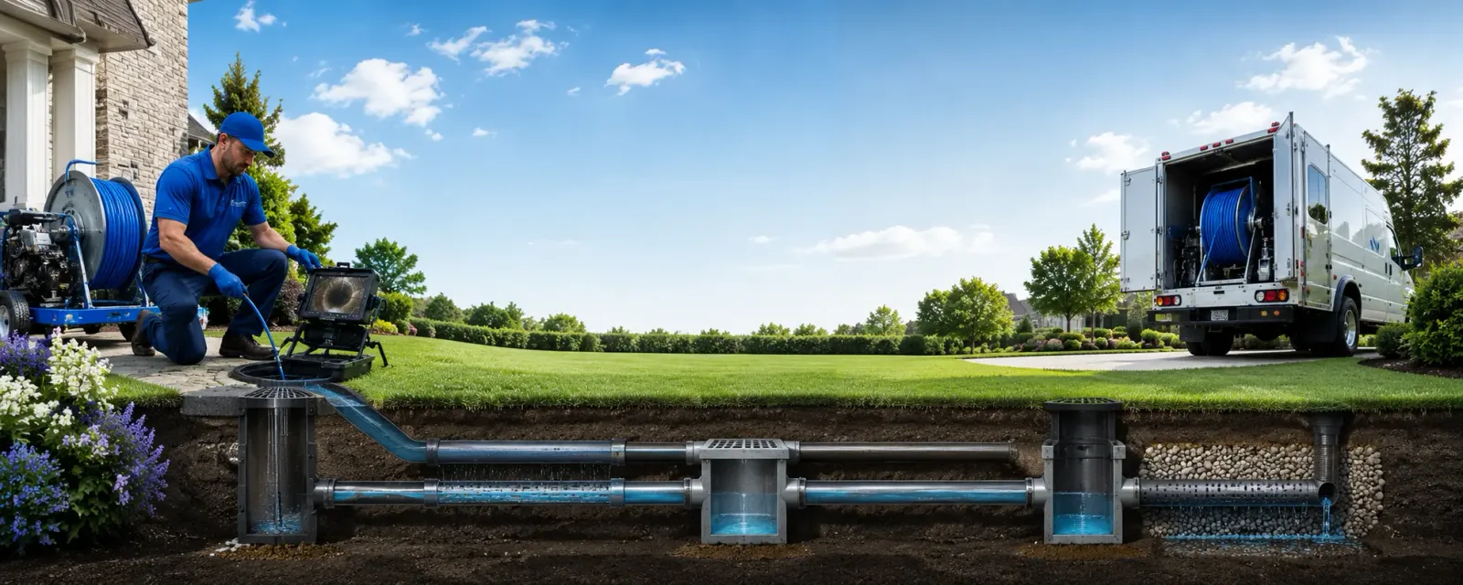 Outdoor drain cleaning information for Grandview, IN