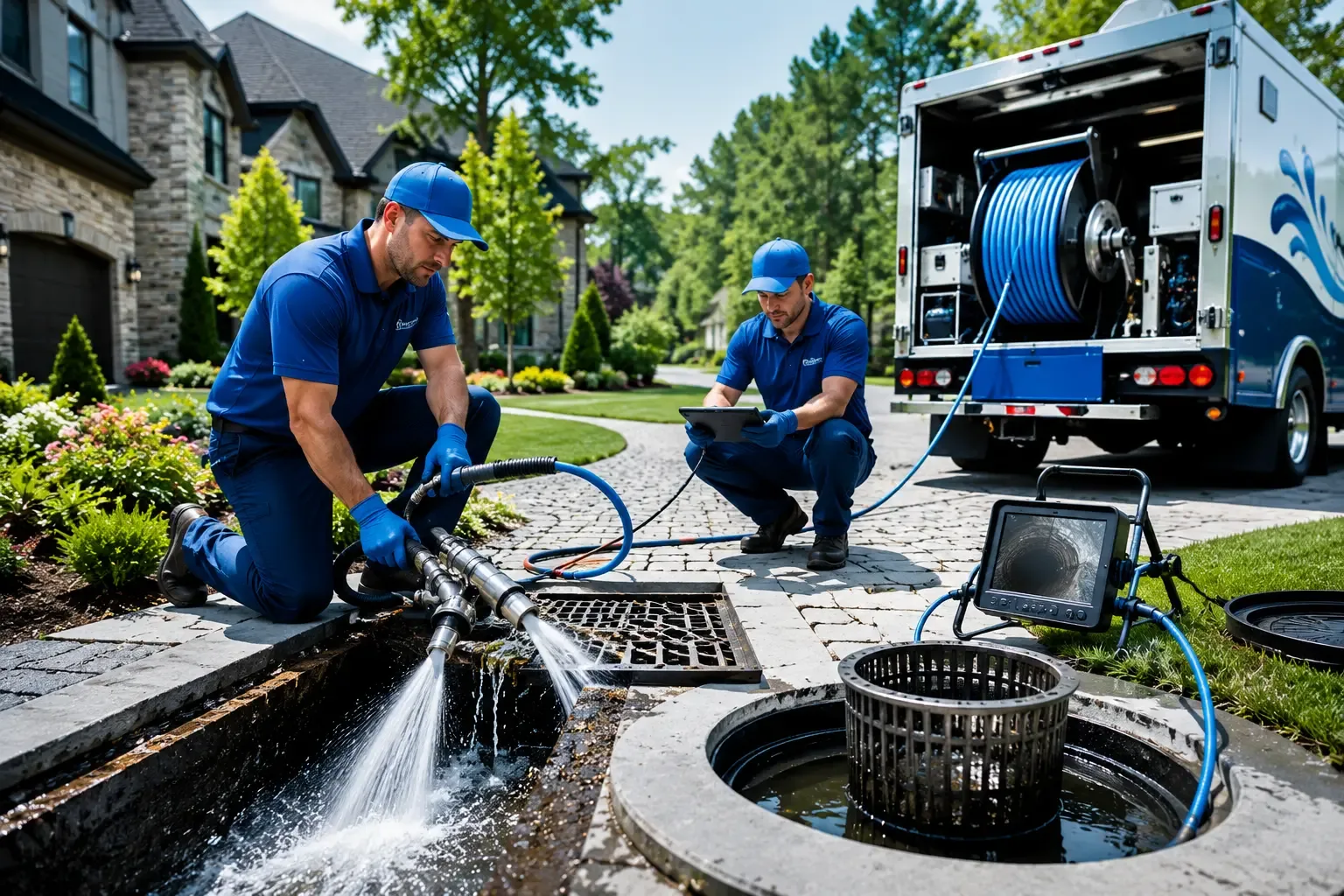 Local outdoor drain cleaning professionals in Grandview, IN